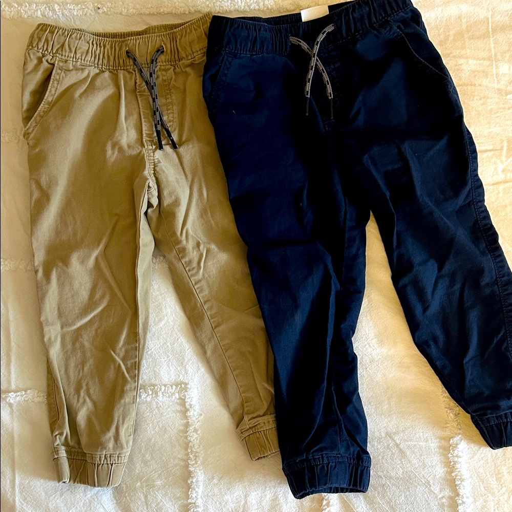 GAP Kids Beige and Dark Blue Joggers